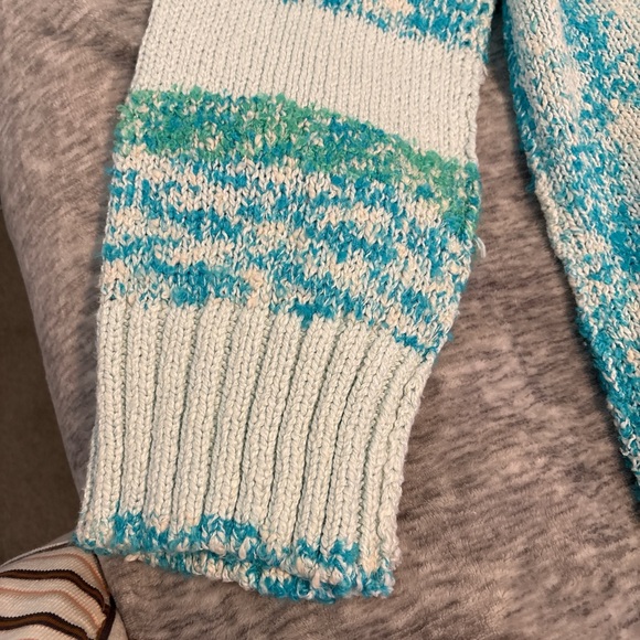 [NWT] Free People Winter Storm Tunic Turtleneck Sweater - Arctic Blue - Picture 5 of 7